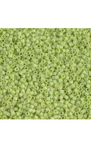 Miyuki delica beads 15/0 - Matted opaque chartreuse ab DBS-876